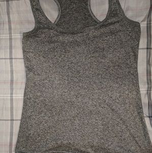 Grey tight, tank top